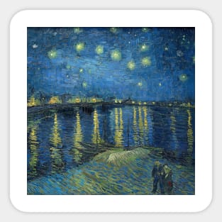 Vincent Van Gogh- Starry Night Over the Rhone Sticker